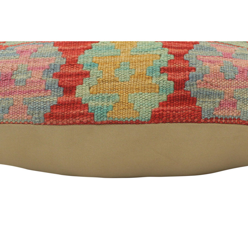 Coussin Boho Chic Turkish Rosebach tissé à la main Kilim