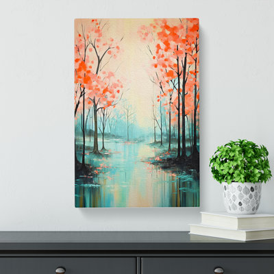 Spring Forest Modern No.2 - Wrapped Canvas