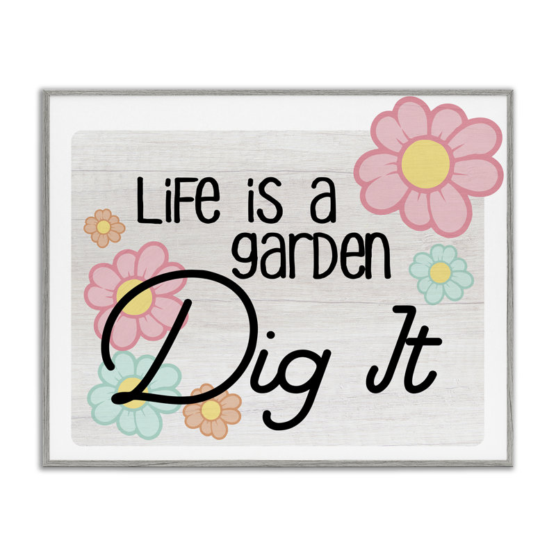 «Life's A Garden», estampe numérique par Ziwei Li, Estampe numérique Farmhouse, H 24 po x l 30 po