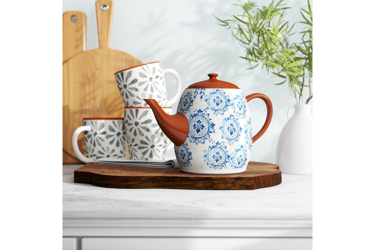 Ceramic Kettle Large Tea Pot Light Blue Kettle Tea Pot With 