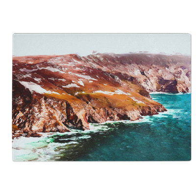 Tempered Glass Slieve League Mountain in Ireland Chopping Board