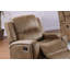 Fauteuil inclinable manuel Charles, similicuir, bois massif-106065310