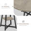 Metal Base Dining Table