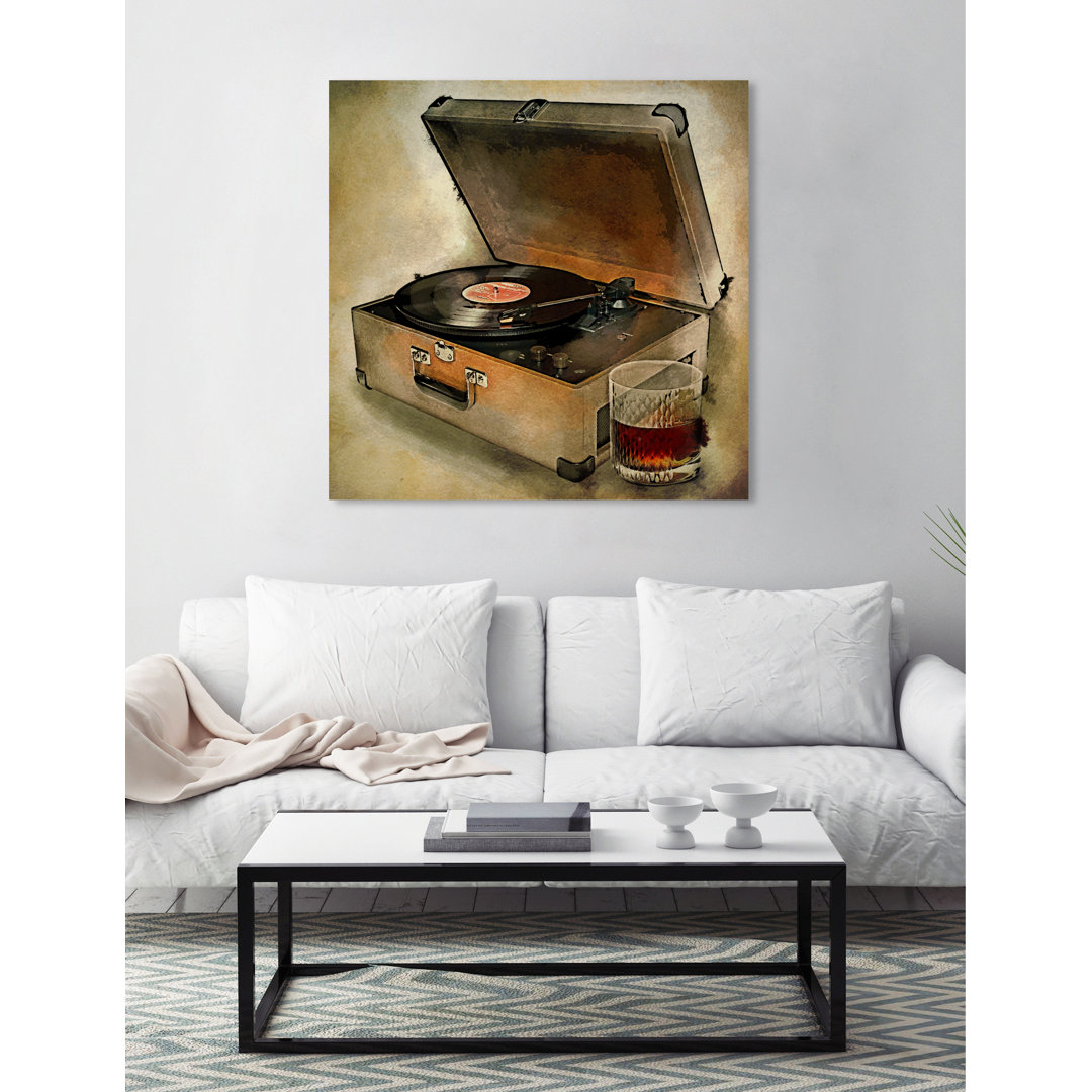 'Drink to the Tunes' - Painting Print Winston Porter 