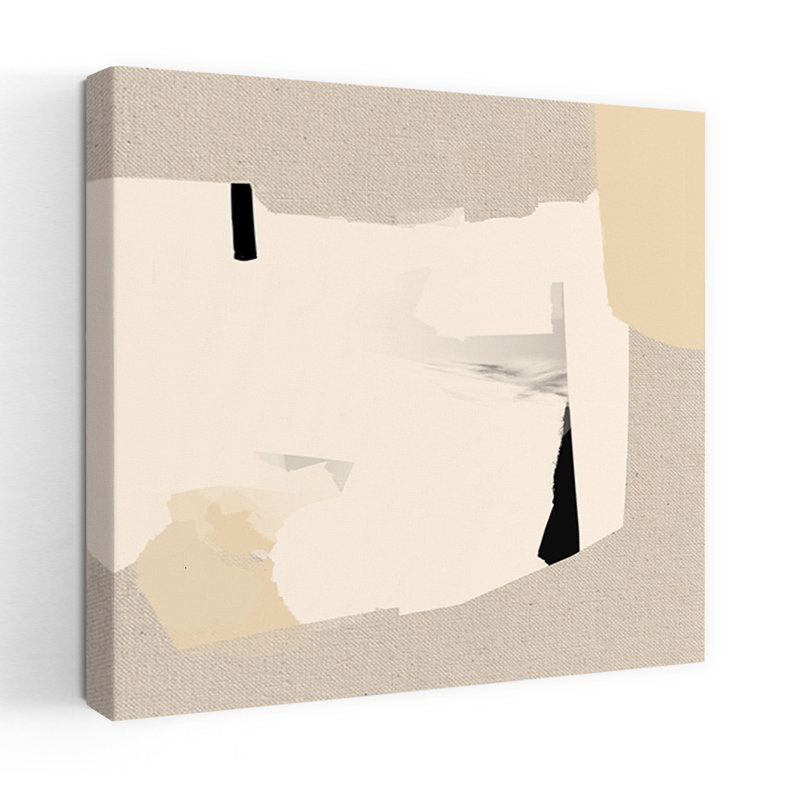 Art contemporain, art contemporain minimaliste abstrait, H 18 po x l 18 po