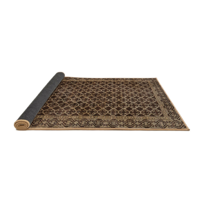 Tapis abstrait à motif abstrait moderne, Rond 6 pi