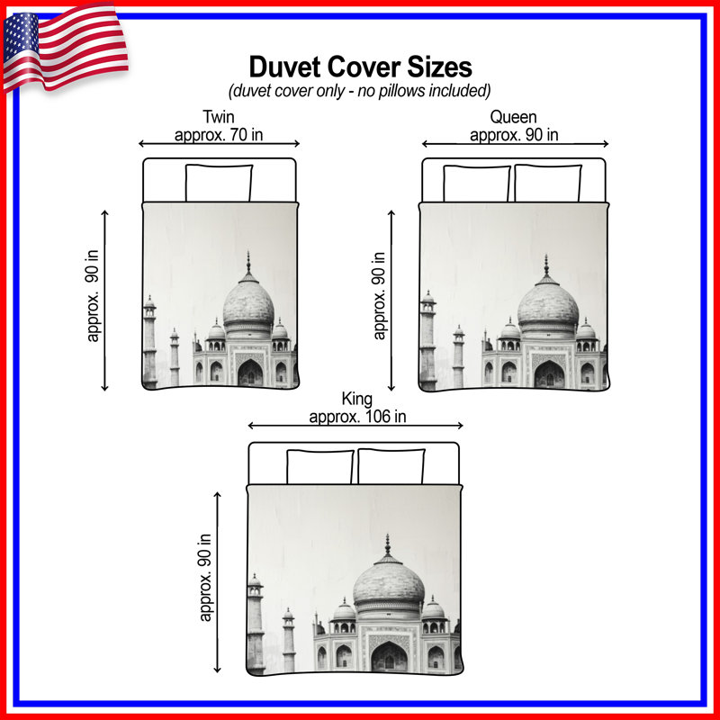 Housses de couette Taj Mahal Architecture, Twin