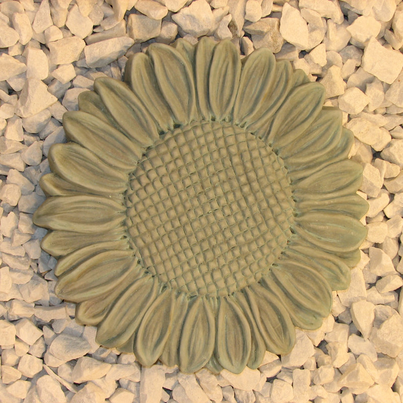 Sunflower Stepping Stone, Copper Patina