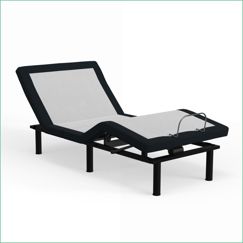 Twin Long Adjustable Bed Base with Pillow Tilt, Massage &amp; Zero Gravity - Zero-Clearance, USB Ports, LED Lighting