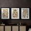 ANIMALS Series Lxxxxi - Impression encadrée sur mesure de qualité supérieure - 3 pièces-1462419686-1462419687