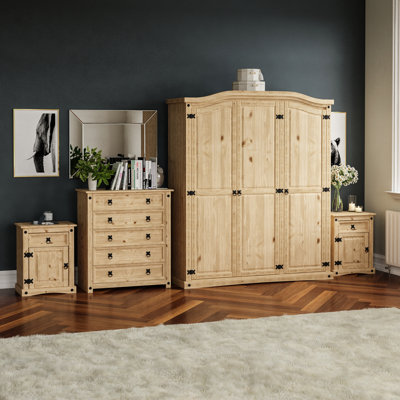 Harold Solid Wood Piece Bedroom Set