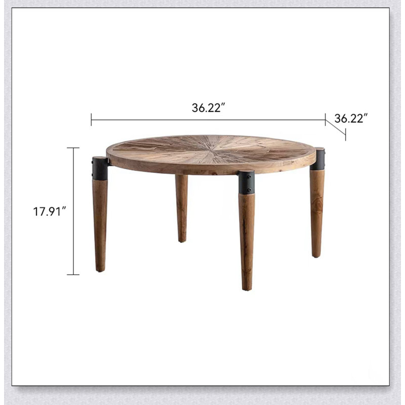 Table basse en bois, table basse rustique de salon rustique, table de centre moderne pour la maison et le bureau