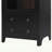 71 Inch Tall Arched Storage Cabinet with 2 Large Drawers,and Glass Doors for Modern Farmhouse Storage-240229834