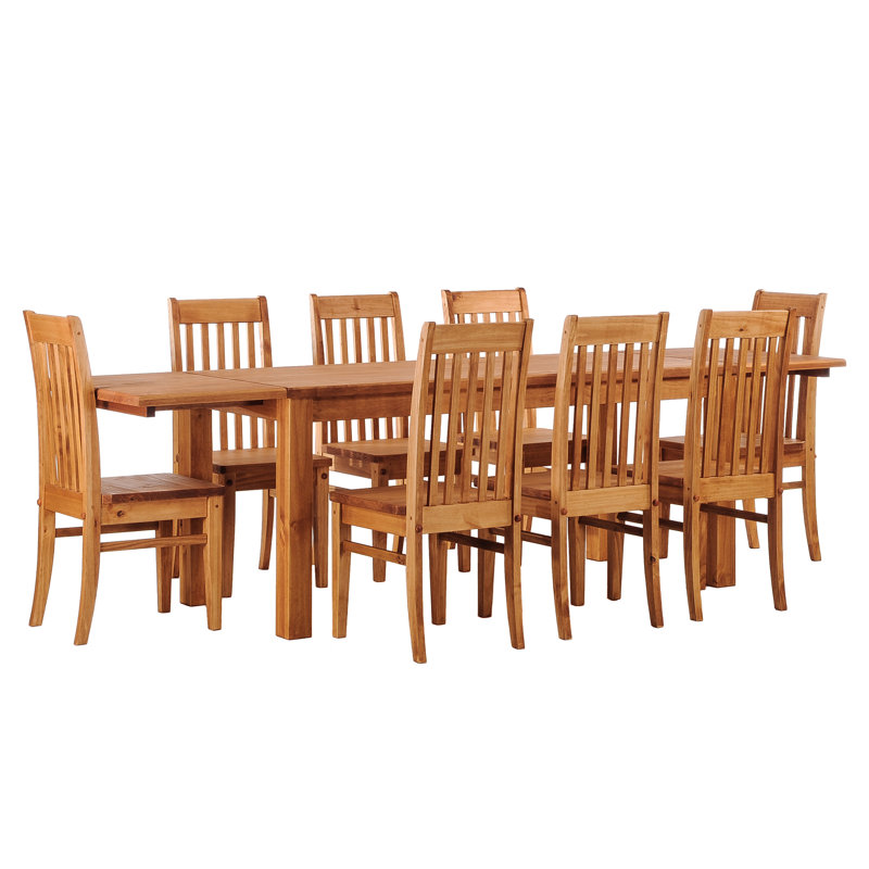 19.5'' H Pine Solid Wood Side Chair, Rio Honey
