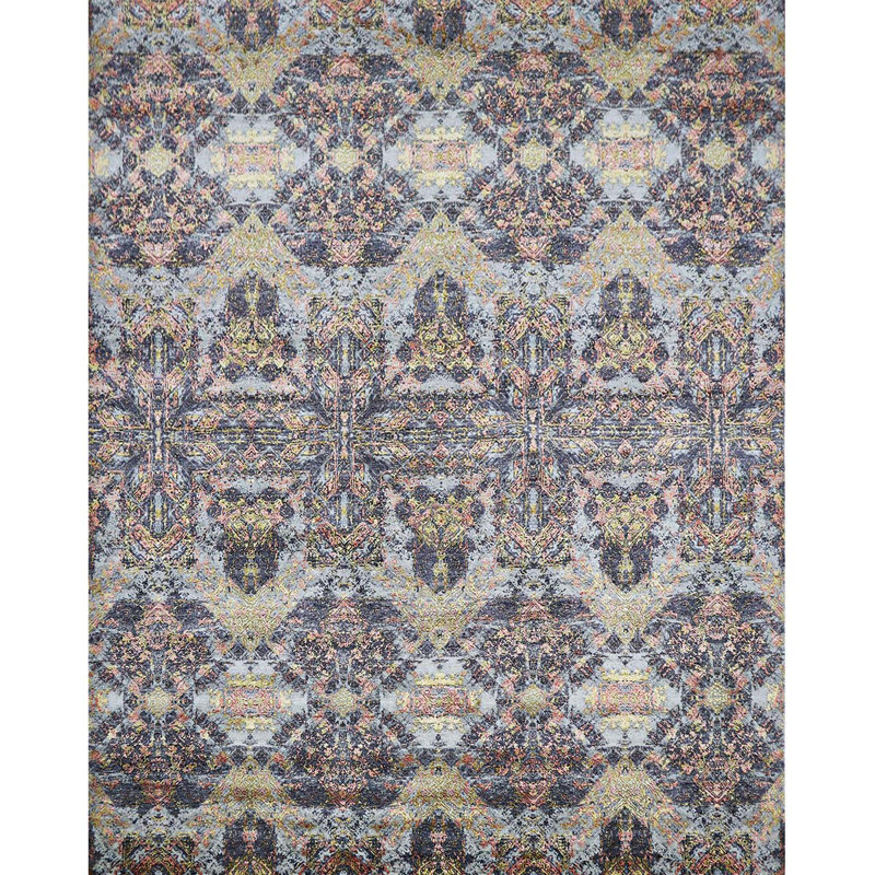 Ikat Area Rug, Rectangle 9' x 12'