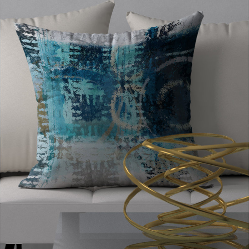 Housse de coussin décorative carrée/insert Silent Alive, 24 po x 24 po