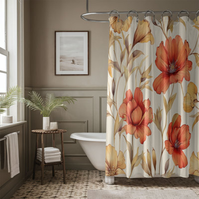 Rideau de douche standard 1 pièce Gentle Strokes