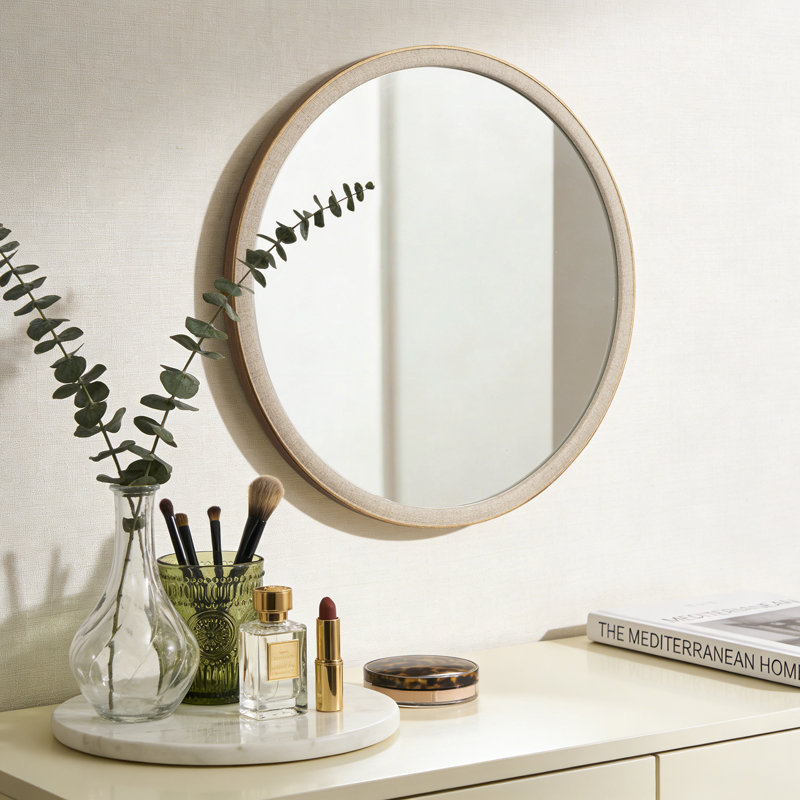 Miroir mural rond, 24 po x 24 po, White