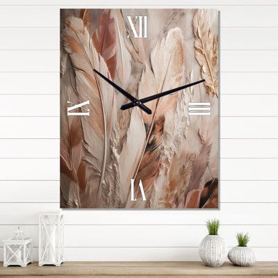 Horloge murale Isbel - Glam Feather