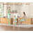 Farmhouse L Shaped Standing Desk, 55 Inch Height Adjustable Corner Desk With Storage Drawers, Standing Computer Desks With Power Outlets For Home Office-2069159990