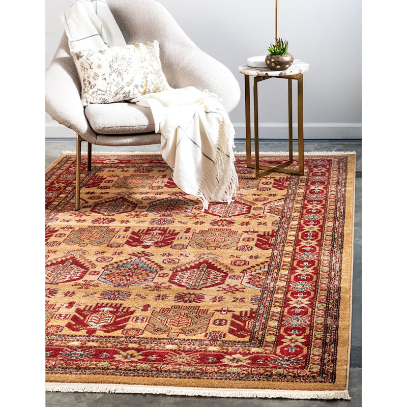 Tapis écarlate Southwestern / Lodge Azar