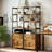 Jayger Industrial Bookcase with File Cabinet Drawers-2061042476-2059546082