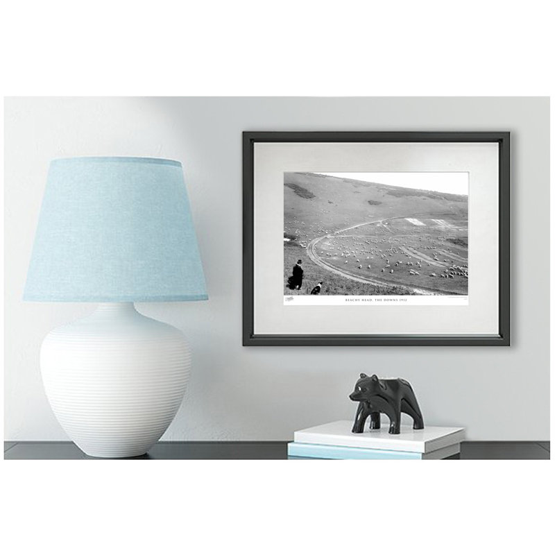 Beachy Head, The Downs 1912 by Francis Frith - Single Picture Frame Print, 45cm H x 60cm W x 2.3cm D