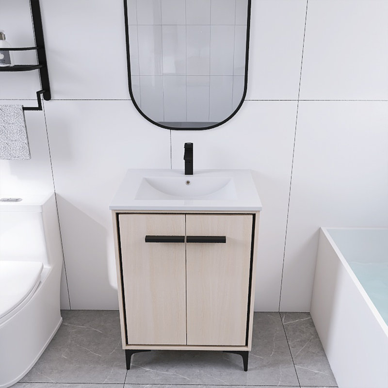 Ensemble de meuble-lavabo simple 24 po avec plateau Holiman