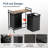 Rolling Laundry Hamper And Waste Basket Set with Handles-266658763