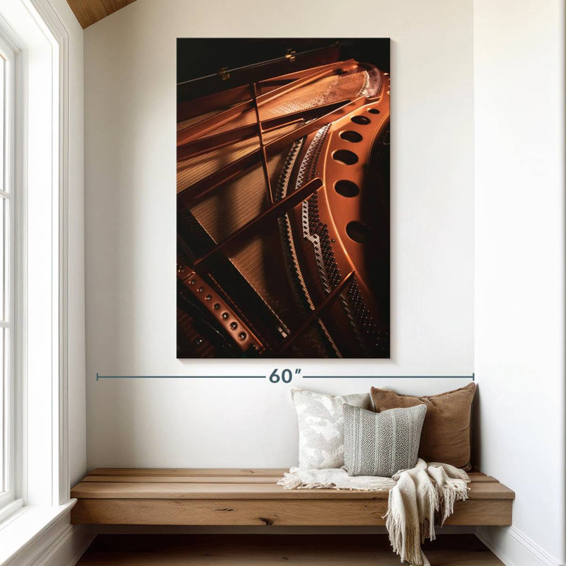 Abarca Piano Strings And Frame, 51" H x 34" W