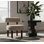 Fauteuil d'appoint rembourré Ambre