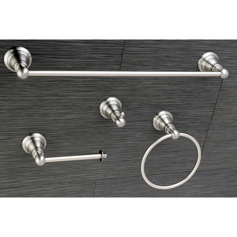 Ensemble de quincaillerie de salle de bain Kingston Classic, Nickel brossé