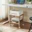 Support d'imprimante sous le bureau à 2 niveaux avec rangement, petite table d'imprimante avec station de charge, tablette de chariot à roulettes avec roues verrouillables pour la maison et le bureau