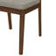 Ensemble de salle à manger moderne scandinave pour 4 personnes avec chaises rembourrées en bois d'hévéa Liora-133012160-133012162