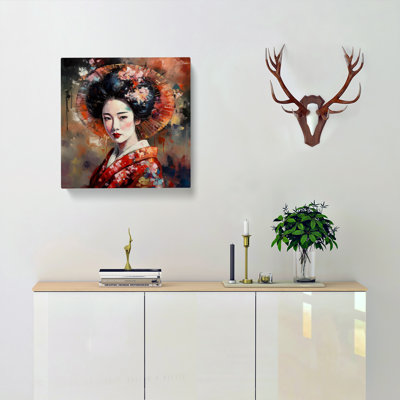 Geisha Post-Impressionism No.2 - No Frame Print