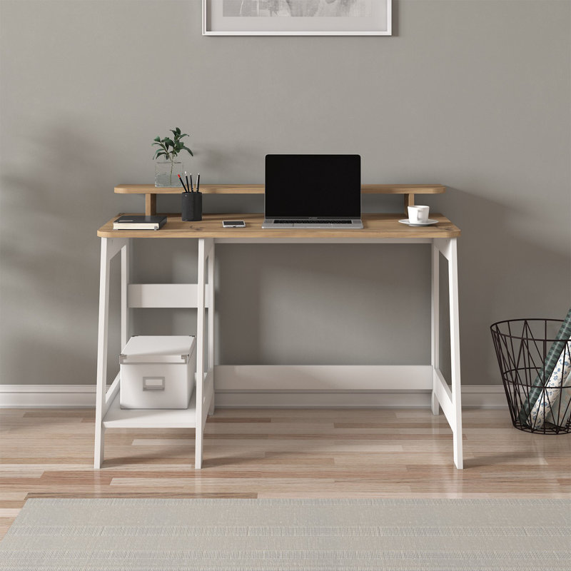 Bureau d'étudiant, Beige / Blanc
