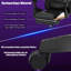 Inbox Zero Adjustable Swiveling PC & Racing Game Chair in Black