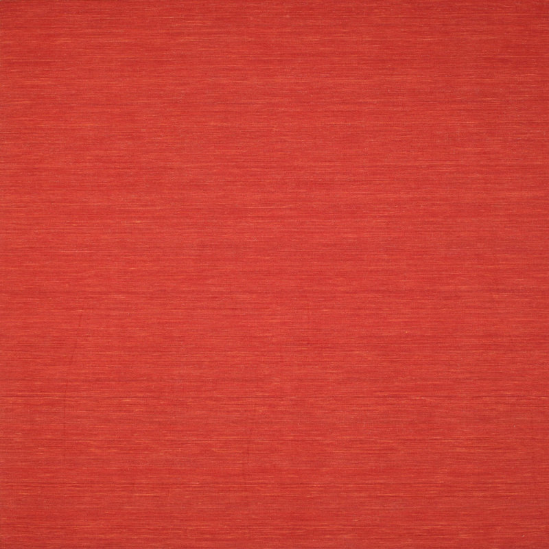 Tapis contemporain rouge, Carré 5 pi