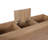 Modern Make-Up Table with Mirror, Walnut & Black, 39.4 x 35.0 x 19.7 inches | 100% Melamine Coated Particle Board, Metal Legs, Wall-Mountable, Numerous Shelves | Stylish & Functional for Beauty Routines-1360584007