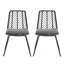 DEJA CHAIR, 2PCS avec 2 coussins, gris
