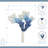 Solva Blue & White Coral Cast Iron Wall Hook