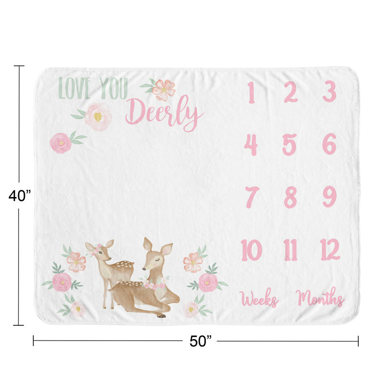 Couverture pour bébé cerf