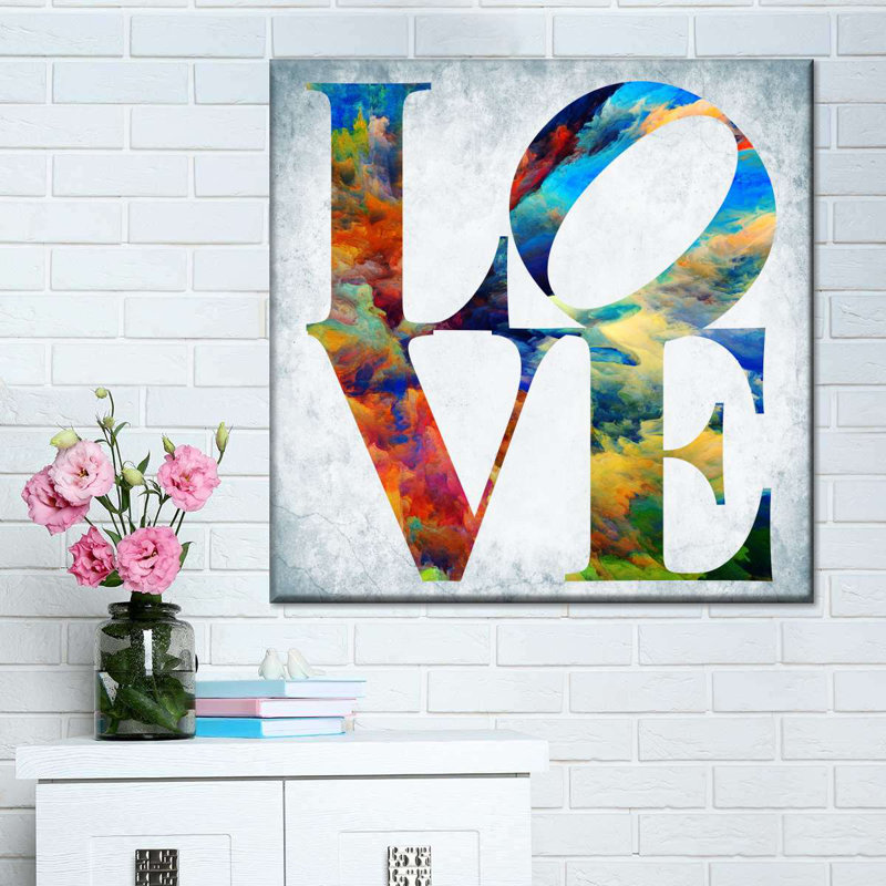 «Vibrant Love», impression sur toile, H 24 po x l 24 po x P 1,25 po