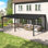 Auvent de terrasse manuel en fer blanc l 20 pi x P 12 po Feria