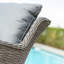 Blaize Rattan Sunlounger - Grey