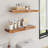 Acacia Wood Live Edge Wall Mounted Shelf-721939262