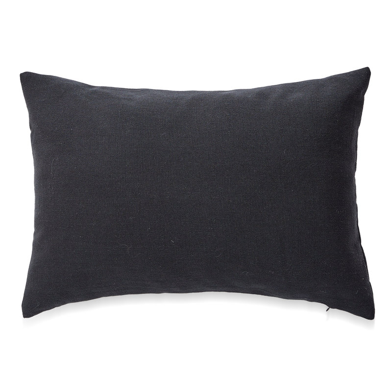 Housse de coussin réversible SEATTLE SOLID, Noir