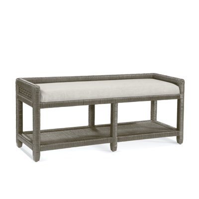 Banc de rangement en osier Glinda