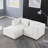 Modular Sofa BEIGE Chenille Fabric