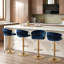 Christal Swivel Upholstered Adjustable Height Counter Stool-88075636